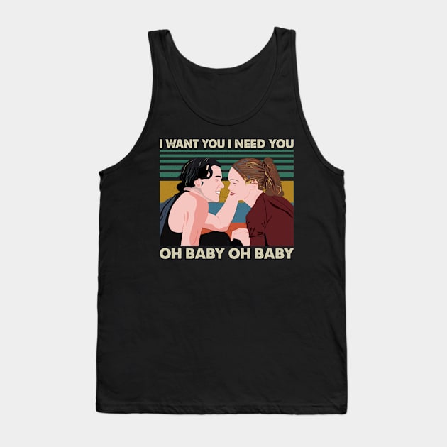 I Want You I Need You Oh Baby Oh Baby Retro Tank Top by Tentacle Castle